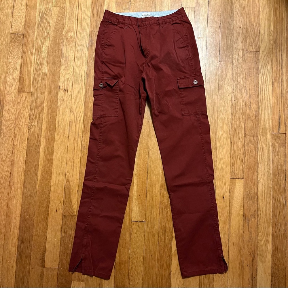8 Tall L.L. Bean Cargo Pants - Rust Red